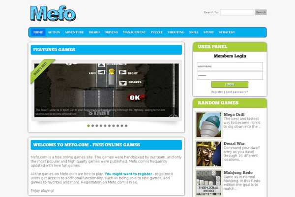 mefo.com site used Arcadeflex