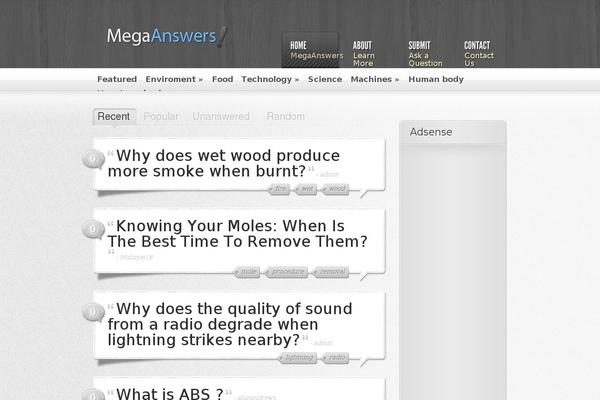 megaanswers.com site used Askit-3.7