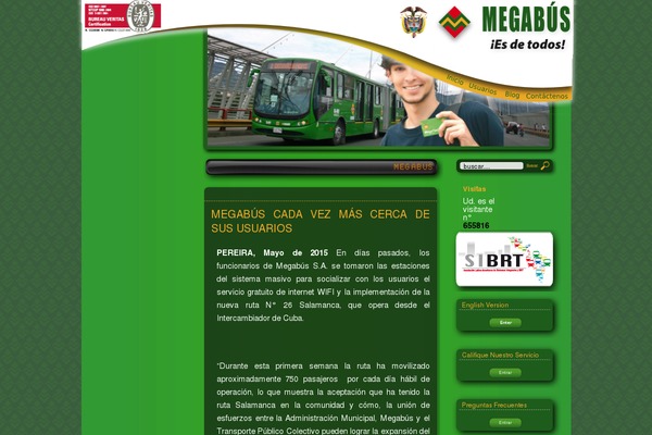 megabus.gov.co site used Megabus