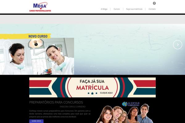 Mega theme site design template sample
