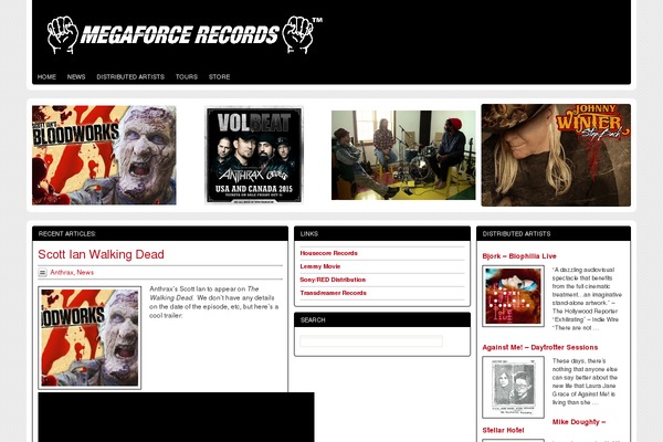 megaforcerecords.com site used Masive-news2