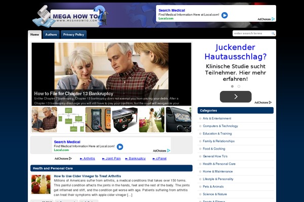 megahowto.com site used Mht