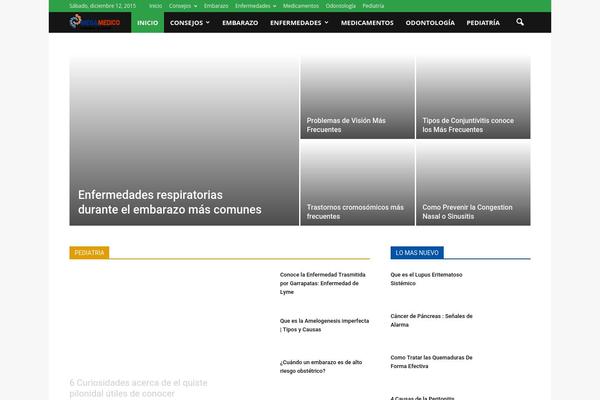 Newspaper theme site design template sample