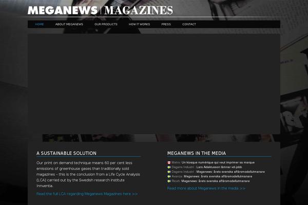 Meganews theme site design template sample