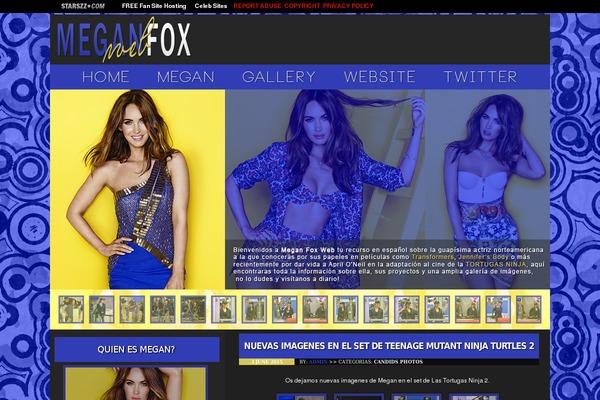 meganfoxweb.com site used Meganweb