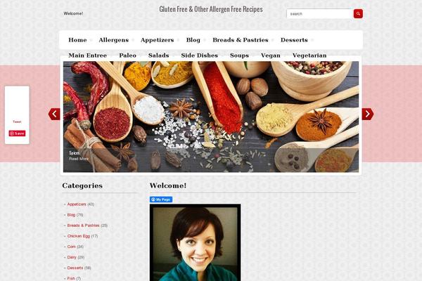 Happyfood theme site design template sample