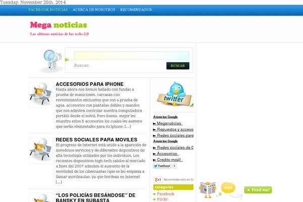 meganoticias.org site used Meganoticias