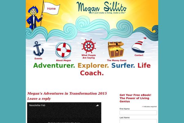 Megan theme site design template sample