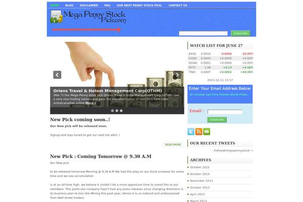 megapennystockpick.com site used Financedaily