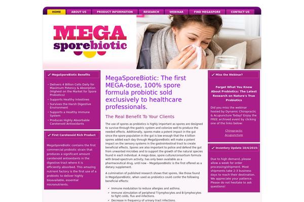 megasporebiotic.com site used Gomegaspore