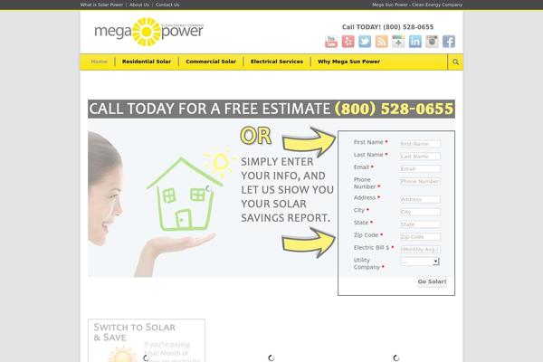 megasunpower.com site used Modernize_off