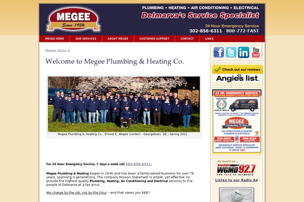 megee-plumbing.com site used Megeeco5