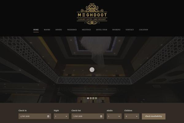 meghdoothotel.com site used Hotelmaster-v2-01