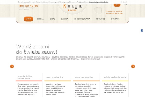 megiw4sauna.pl site used Megiw