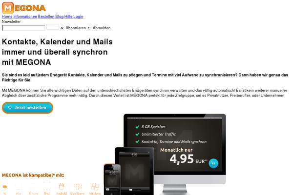 megona.de site used Megona