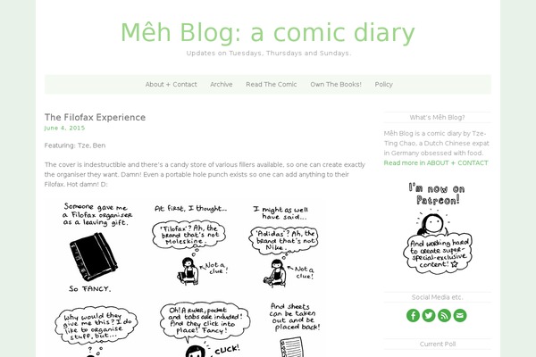 Minty theme site design template sample