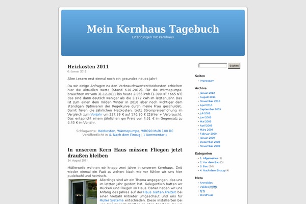 WordPress website example screenshot