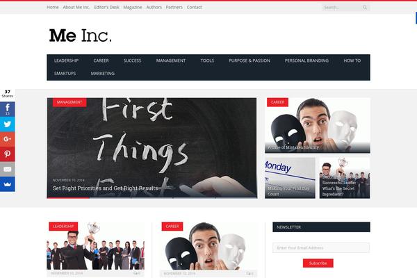 SmartMag theme site design template sample