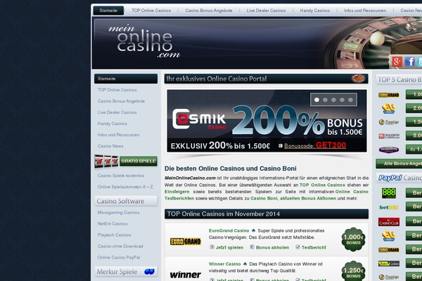 meinonlinecasino theme websites examples