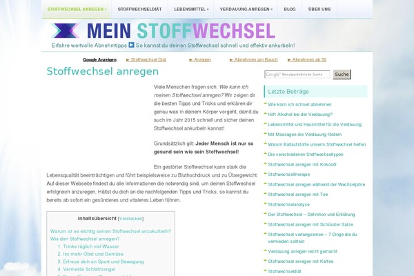 meinstoffwechsel.com site used Fitnesswp