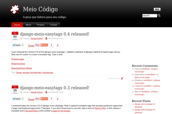 meiocodigo.com site used Stardust