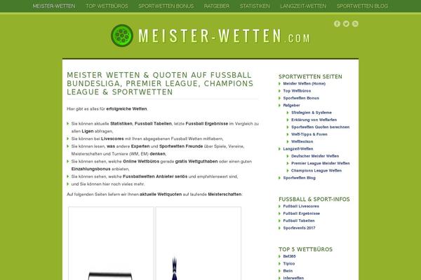 meister-wetten.com site used Football