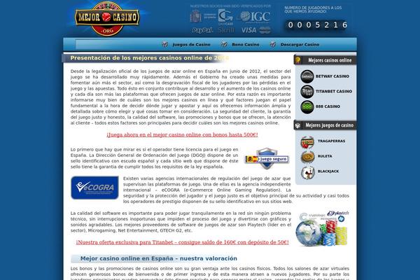 mejorcasino.org site used Bestcasino