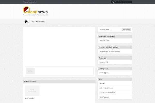 GoodNews theme site design template sample