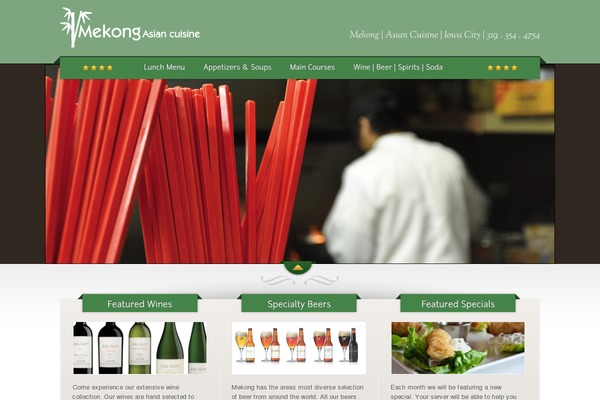 The Restaurant theme site design template sample