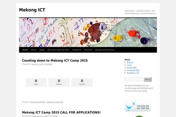 Twenty Ten theme site design template sample