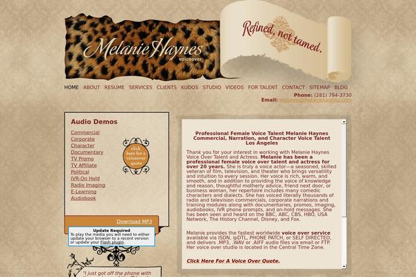 melaniehaynes.com site used Melaniehaynes