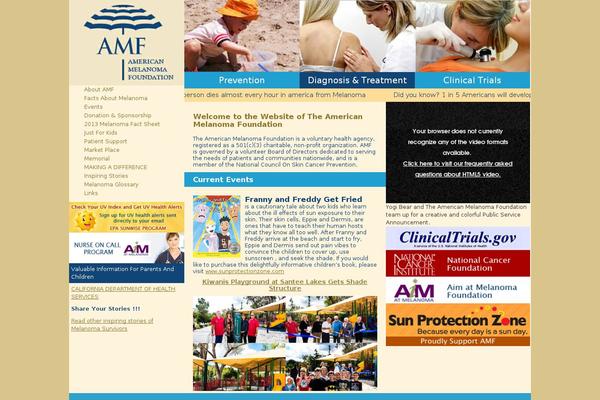 melanomafoundation.org site used Melanomafoundation