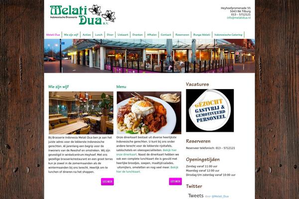 Cafehouse theme site design template sample