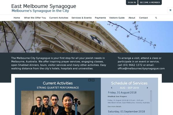 WordPress website example screenshot