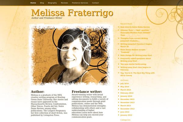 melissafraterrigo.com site used Frattheme