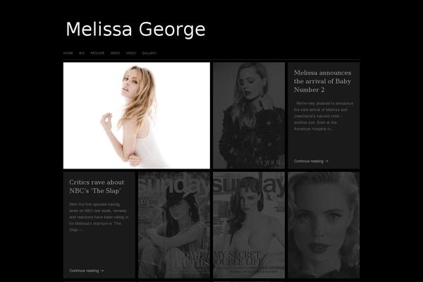 Melissa theme site design template sample
