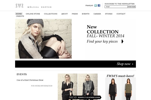 melissanepton.com site used Melissanepton