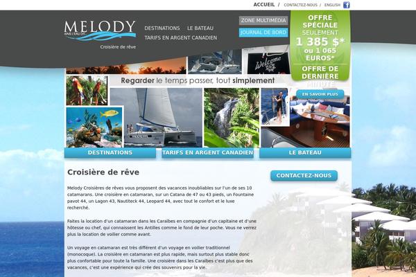 Melody theme site design template sample