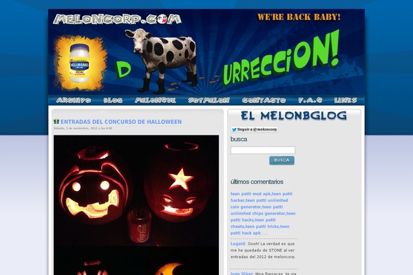 meloncorp.com site used Melonblog