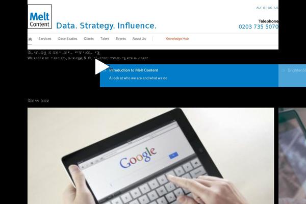 meltcontent.com site used Meltcontent-theme
