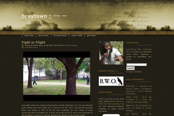 melvinbray.com site used Diarynotes