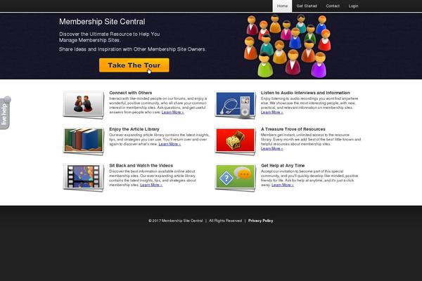 membershipsitecentral.com site used Umss
