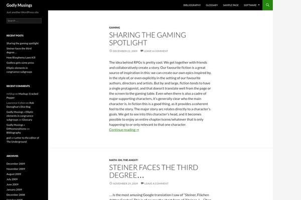 Twenty Fourteen theme site design template sample