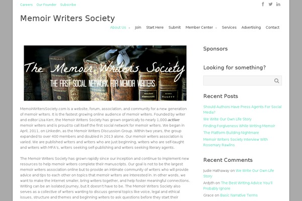 memoirwriterssociety.com site used Intuition