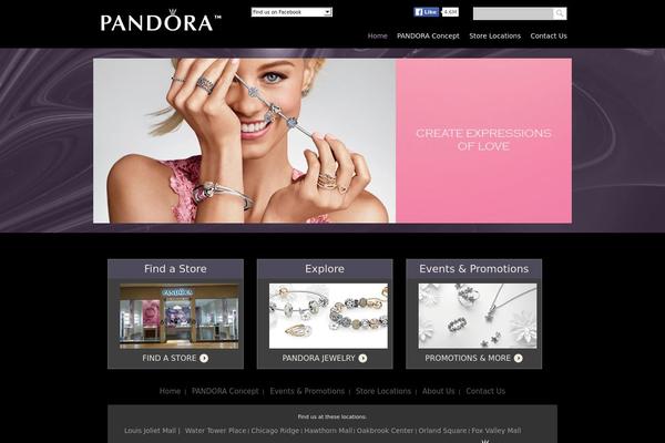 memorablecharms.com site used Pandora_responsive