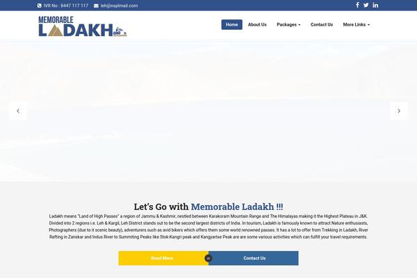 memorableladakh.com site used Business-a
