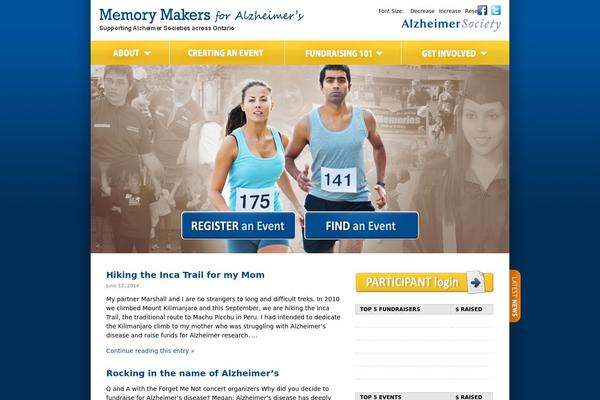 memorymakersforalzheimers.ca site used Alzheimers