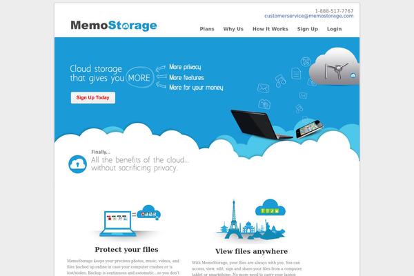 memostorage.com site used Aspiration