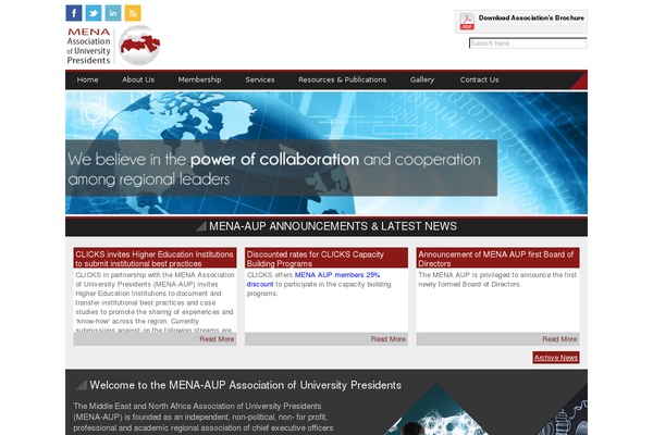 mena-aup.org site used Meena
