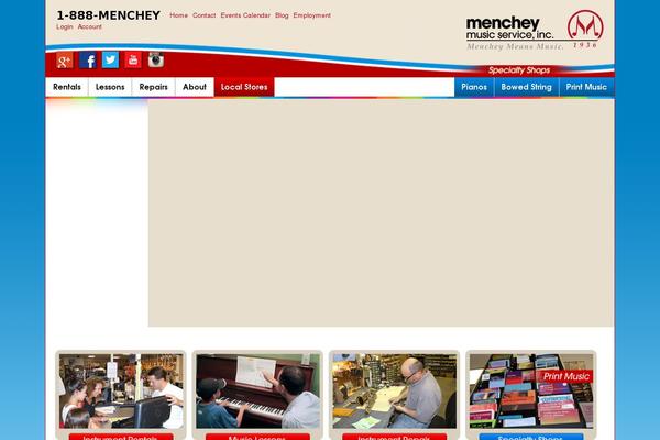 mencheymusic.com site used Twentytwelve-child